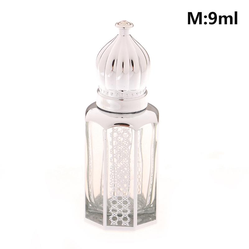 6/9/12 мл портативные стеклянные флаконы с роликами для эфирных масел арабские золотые многоразовые флаконы для духов пустые контейнеры с роликовыми шариками