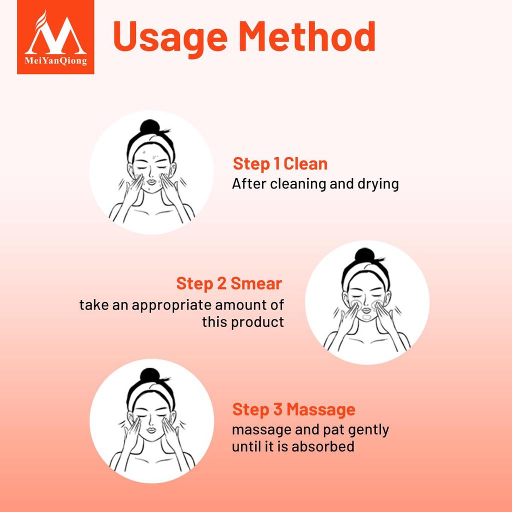 MeiYanQiong Слизь улитки Сыворотка Мелеуровая кислота Против морщин Антивозрастная Увлажняющая Подтягивающая кожу