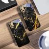 Спокойная черная пантера Для Samsung A 01 52S A04 A05S A10 A12 A13 22 23 24 36 42 M02 Note 10 20Ultra 8 9 Золотой стеклянный чехол для телефона
