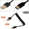 USB 3.1 Type-C Male to USB 2.0 Male Spirals Coiled Adapter Cable Spring Telescopic Extension Cable For Data Sync Charger