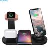 10w Wireless Charger Dock Station 4 In 1 For Iphone 11 12 13 14 Airpods Pro Stand Fast Charging For Apple Watch 7 6