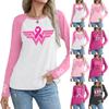 Women's Round Neck Sweatshirt With Ribbon Heart Bow And Letter Print Fashion Top