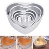 Heart Shaped Cake Pan Aluminum Alloy Fast Heat Conduction Baking Mold Tool