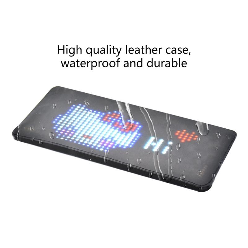 Портативная светодиодная пиксельная панель с прокруткой, рекламный экран на заднем окне автомобиля, знак выражения, подходящий для персонализированного общения