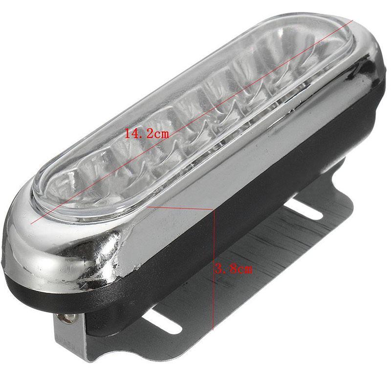 2шт 12В 16LED автомобильный фургон DRL дневные ходовые противотуманные фары белые