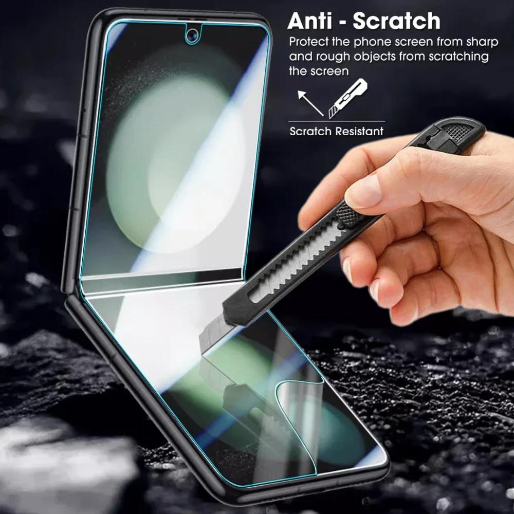 [2+2+2] 6 в 1 HD Закаленное стекло Защитная пленка для внешнего экрана + Мягкая гибкая ТПУ Защитная пленка для экрана для Samsung Galaxy Z Flip 7 6 Защитная пленка для камеры Flip7 Flip6 5G