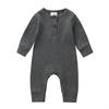 Newborn Infant Toddler Baby Boy Girls Long Sleeve Romper Knitting Jumpsuit Clothes Outfits Warm Plain Winter