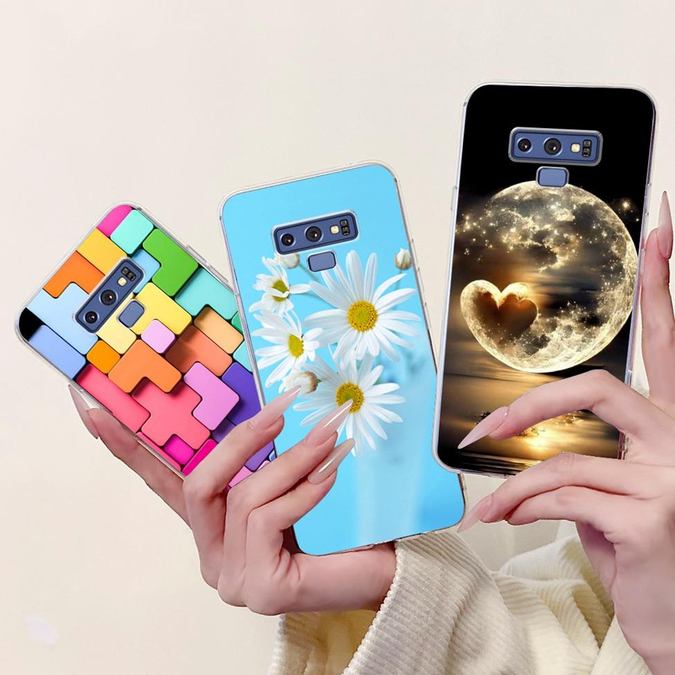 Прозрачный чехол для Samsung Note9 Милый Кот Модный Роскошный Расписной Мягкий Чехол для Телефона для Samsung Galaxy Note 9 Case SM-N9600 SM-N960F
