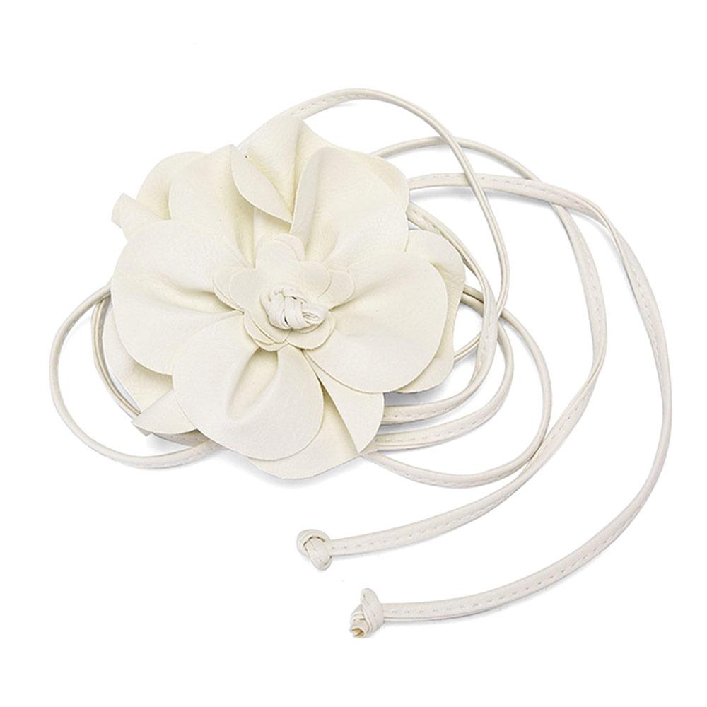 Модные ремни из ПУ кожи с цветочным шнурком, декоративные, роскошные, с цветочной цепочкой на талию, сделай сам, поясные ремни для юбок, джинсов, платьев, одежды