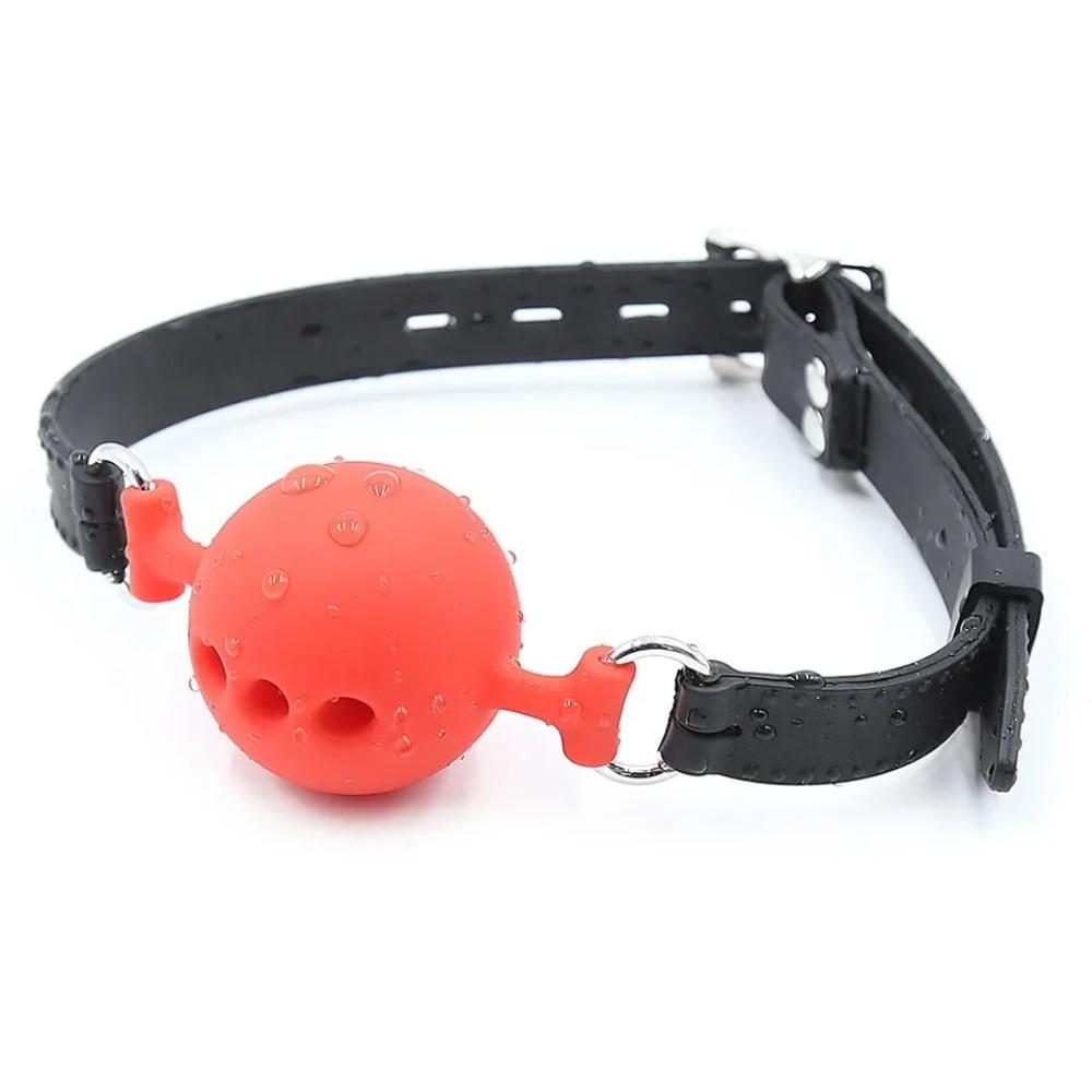Soft Silicone Gag Ball Oral Bondage Gear Fetish Open Mouth Breathable Sex Toys For Couples Cosplay Slave Exotic Accessories