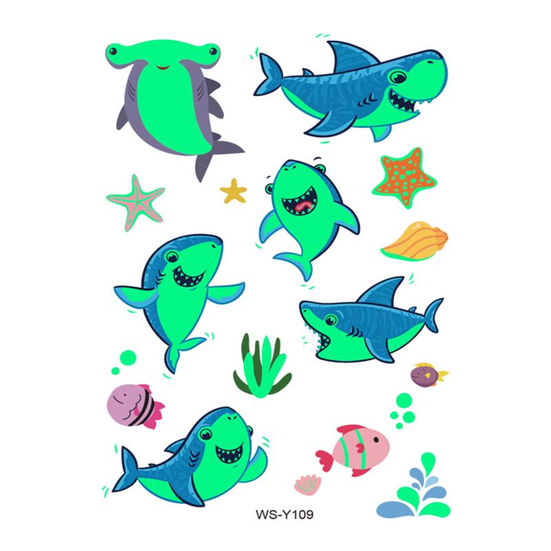 Tattoos for Children Kids Tattoos Stickers Waterproof Luminous Glow in the Dark Custom Temporary Custom Tattoos Temporary