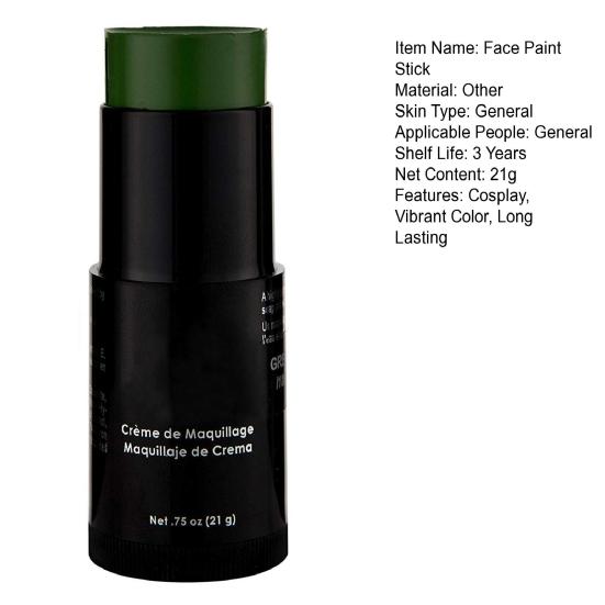21 г краска для лица и тела, нетоксичная краска для Хэллоуина, косплей, яркий цвет, долговечная краска для макияжа, поставка для сцены