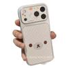 Polka Dot Rilakkuma Full Coverage Case for Apple 17 Pro Max, Silver Frame, Cartoon Design