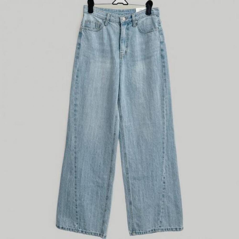 New ArrivalS Open Run Women S Curved Cut Maxi Wide jeanS Height increaSing