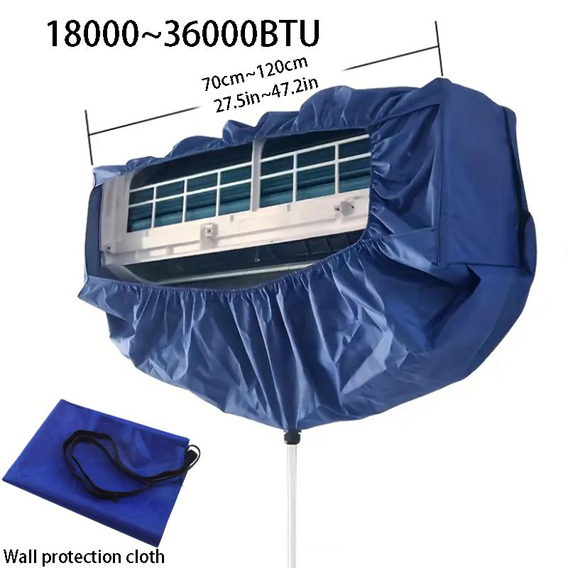 Summer Air Conditioning Cleaning Cover Suitable for 9000~36000BTU Hanging AC Thickened Dust Water Bag Support Plate Cleaner Set