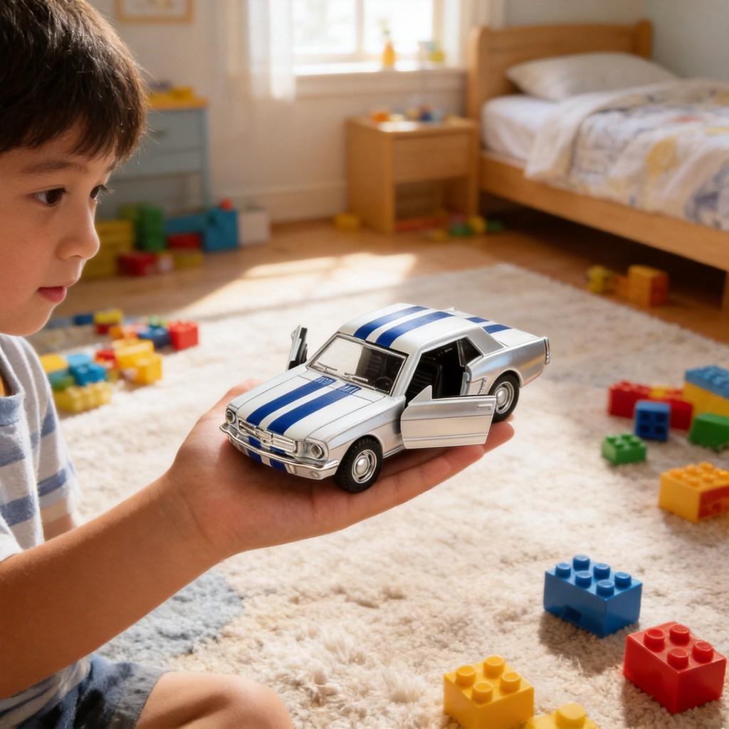 Childrens Alloy Vintage Classic Car Model With Retractable Function For Playroom Decor