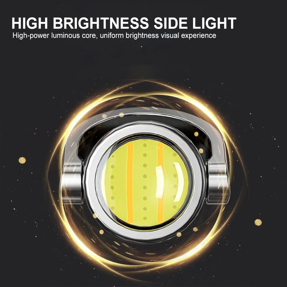 Portable Waist Hanging Keychain, Mini Waterproof Emergency Floodlight with USB Charging & Strong Light