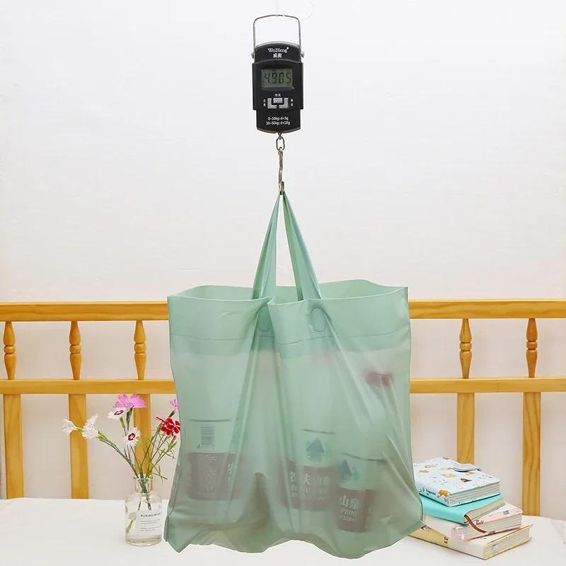 50 шт., новые модели, сумки толщиной 0,14 мм, прочная одежда, косметический подарок, сумки для покупок, эластичные, мощные, портативные, портативные упаковочные сумки