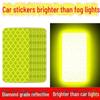 Флуоресцентные зеленые светоотражающие наклейки для мотоциклов, велосипедов, автомобилей, грузовиков