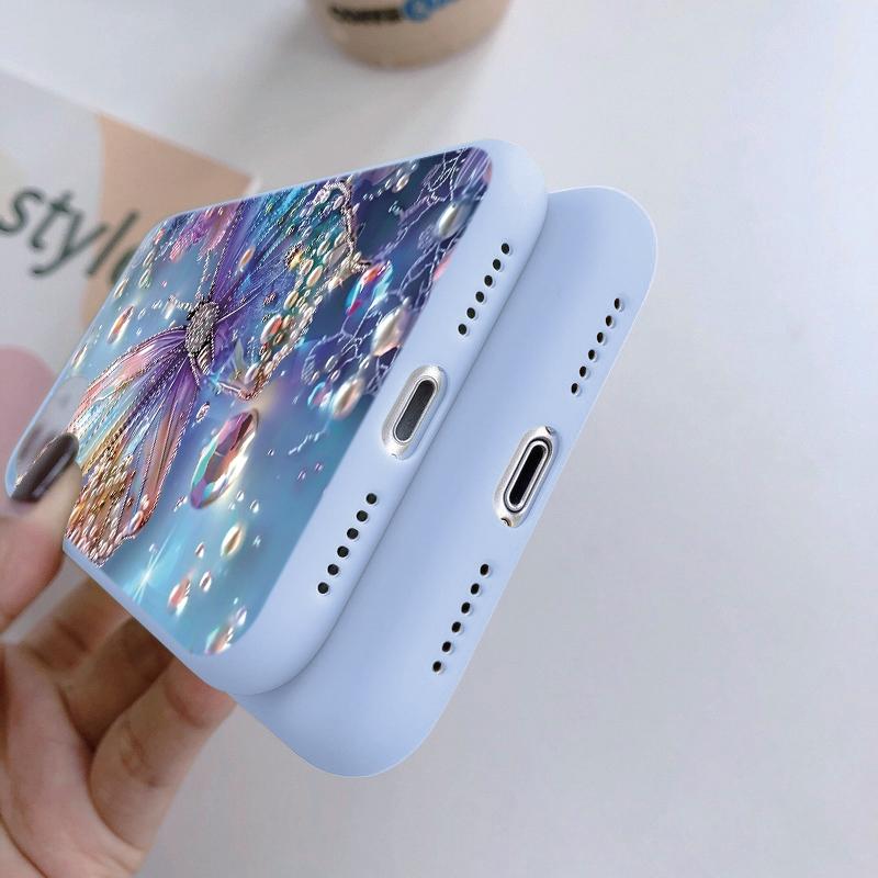 Чехол Butterfly Stars для iPhone Samsung A55 S24 FE S25 M35 A06 Xiaomi Redmi Note 13 Pro 14C Huawei Honor 200 противоударный матовый чехол для телефона с защитой от царапин