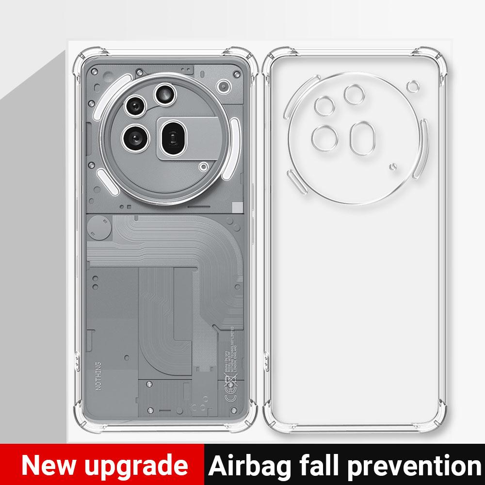 Чехол для телефона Nothing Phone 3A Pro, силиконовый мягкий прозрачный чехол для телефона Nothing Phone3A 3APro Funda, прозрачный противоударный чехол с подушкой безопасности