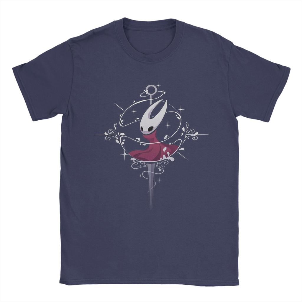 Hollow Knight Silksong Men T Shirt Casual Tee Shirt Short Sleeve Crew Neck T-Shirt Cotton Adult Tops