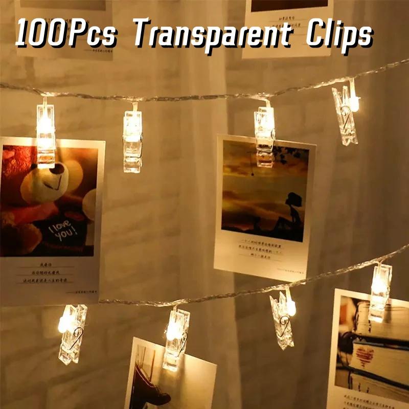 100 шт 35 мм мини пружинные прозрачные зажимы для одежды фотобумага прищепка прищепка для поделок зажимы для вечеринки украшение дома