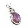 Натуральный Аметрин Драгоценный Камень 925 Проба Стерлинговое Серебро Ювелирный Подвеска 1.4'' N2e47