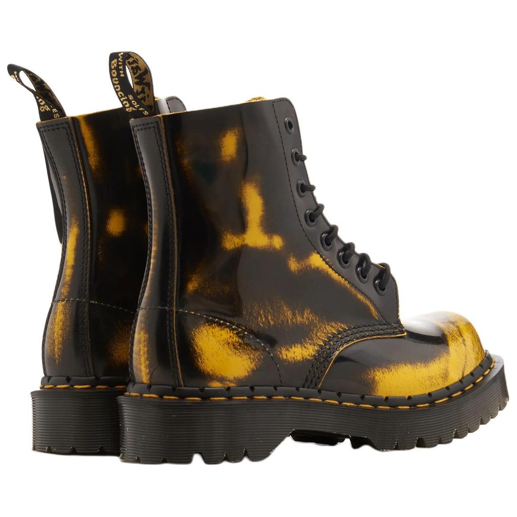 Dr. Martens 1460 Pascal Bex Fashion Comfortable Versatile Short Boots Unisex Boots Black Yellow 31862005