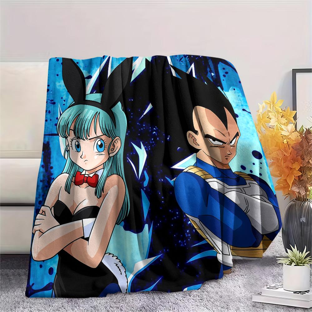 Dragon Ball Print Flannel Blanket, High quality Comfortable for All Seasons, Home Decor, Warmth and Comfort