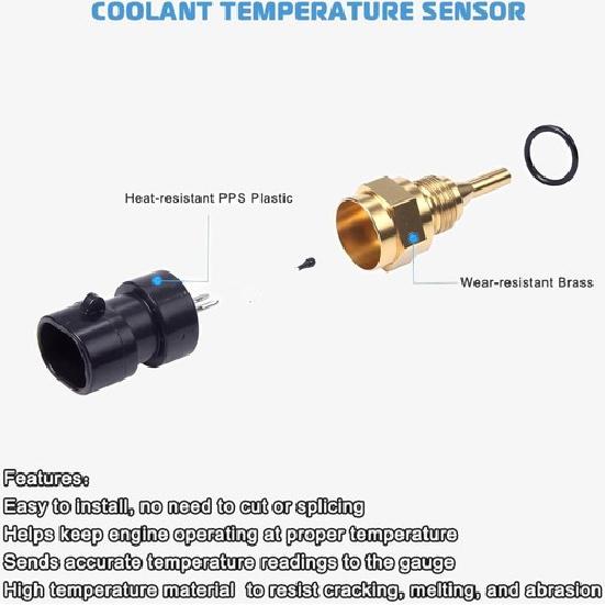 Датчик температуры охлаждающей жидкости, датчик температуры ECT, совместимый с Duramax- Blazer I