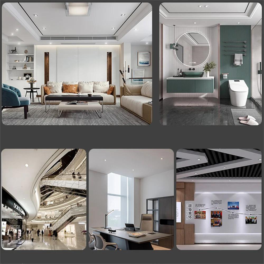 Светодиодный точечный светильник AC85V-265V 5 Вт 7 Вт 9 Вт 12 Вт 15 Вт 18 Вт 20 Вт Встраиваемый светодиодный потолочный светильник Холодный Теплый Белый Лампа