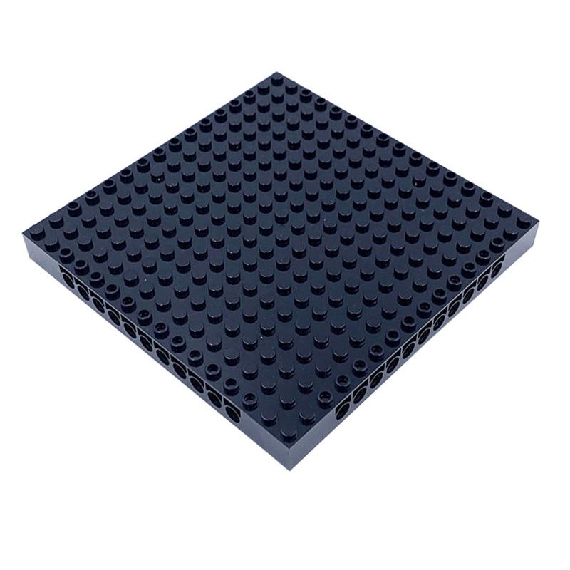 1 шт. базовая пластина, строительный блок, базовая пластина, черный соединительный кирпич, комбинация «сделай сам», MOC, модуль подключения с отверстиями 16x16, совместимые аксессуары, игрушки для детей