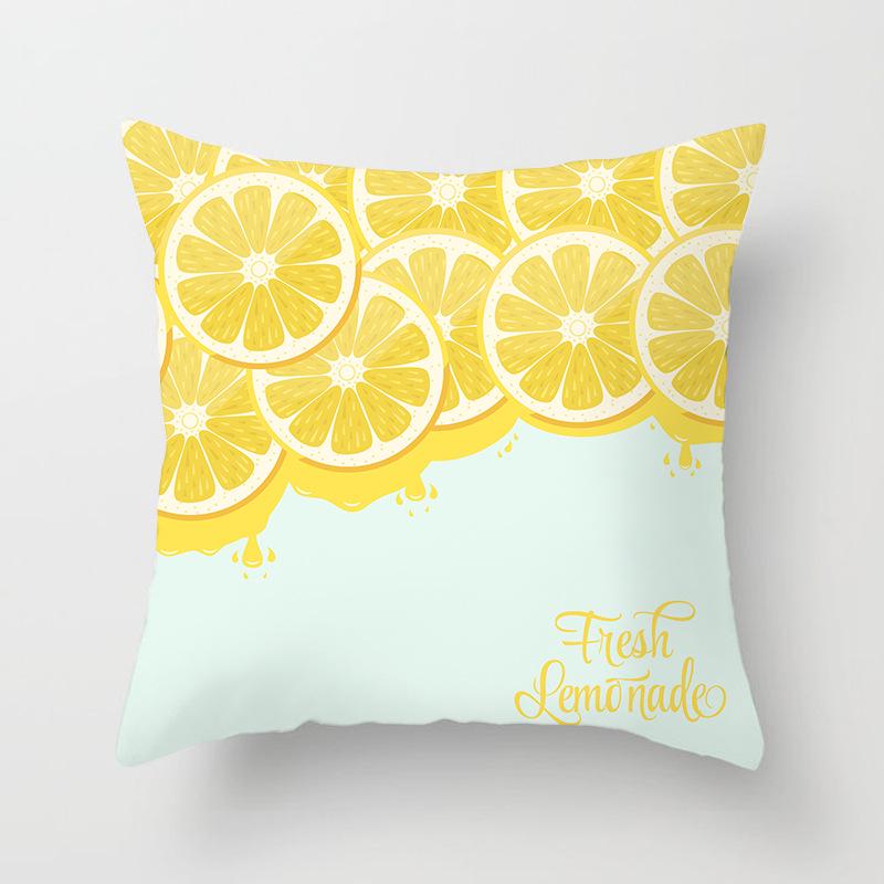 Home Supplies Cute Pastoral Cactus Print Pillow Cover Sofa Cushion Cover