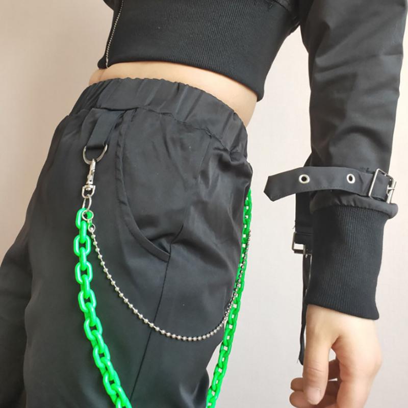 Punk Waist Chain Belt Silver Trousers Chain For Women Jeans Belt Chain For Pants Cool Metal Rock Chain Hiphop Summer Jewelry