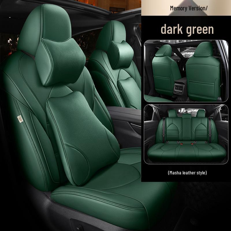 Universal Genuine Leather Car Seat Cover, Four-Season, Full Coverage, Fits All Models