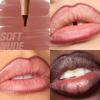 Huda Beauty Lip Contour Lip Stain For 12 Hour Wear 0.03 Oz 1 Ml Soft Nude Neutral Brown