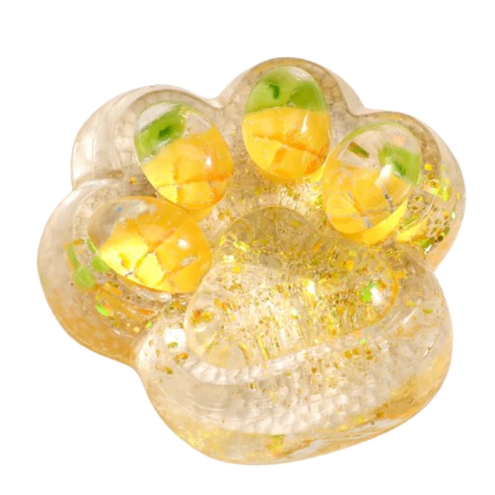 Клубничный Фруктовый Кот Лапа Сжимающая Игрушка Прозрачная Кошачья Лапа Зажимная Игрушка Розыгрыши