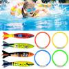 Floating Torpedoes Rings Swimming Pool Toys Dive Sticks Kids Game Prop Gift