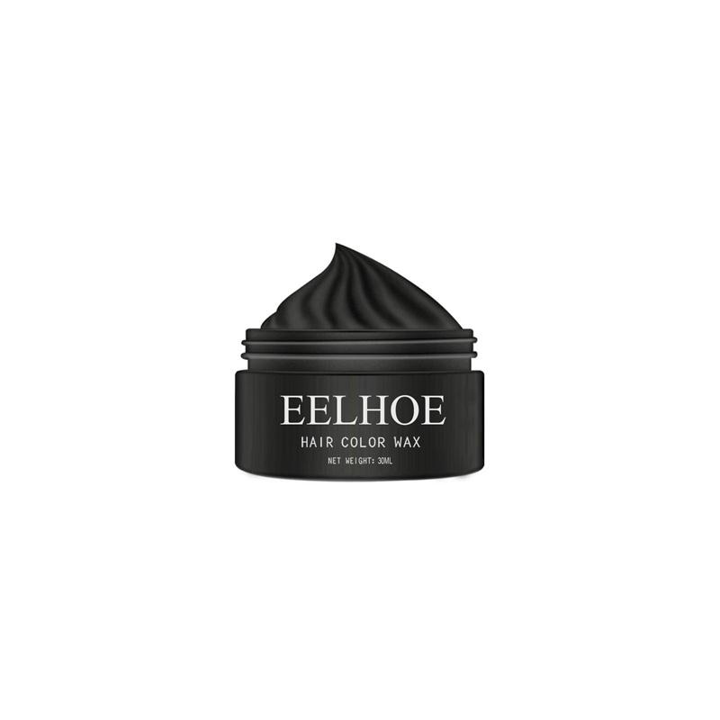 EELHOE Temporary Hair Wax 6 Color Colorful Hair Wax Clay Natural Color Non-toxic Harmless One-time Easy Dyeing