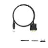 4.92 фута Сверхпрочный последовательный кабель RJ45 - DB9Pin (папа) Металлические разъемы Линия передачи данных Для консолей Улучшает соединение