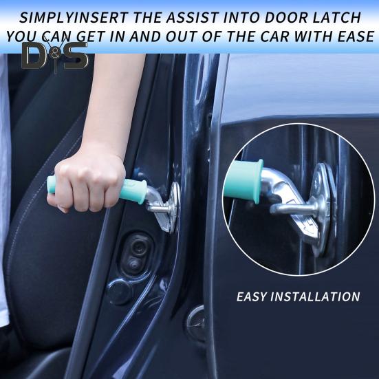 1/2 шт., ручка для помощи в двери автомобиля для пожилых людей, нескользящая, переносная, ручка для помощи в передвижении сидя и стоя, ручка-защелка для двери автомобиля для пожилых людей, подарок