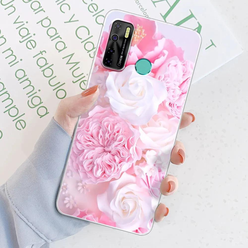 Чехол-бампер для Tecno Spark 5 Pro / Tecno Camon 15 Air / Camon15, прозрачный, из мягкого силикона TPU, или чехол для Tecno Spark 5