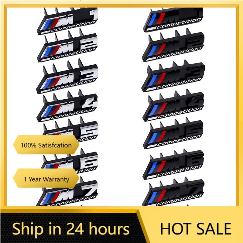 UYDH3 2025 Hot For BMW ABS Car Front Grille Emblem M1 M2 M3 M4 M5 M6 M7 X1 X2 X3 X4 X5 X6 X7 For BMW M Competition LOGO Decor Car Styl