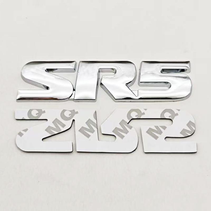 3D Metal Car Emblem Badge V6 SR5 Rear Trunk Sticker Fender Decal for Toyota Tacoma 4Runner Sequoia Auto Decorative Accessories