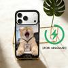 Забавные офисные коты Чехол для телефона для iPhone 17,16,15,14,13,12,Plus,Pro,Max для Magsafe Магнитная беспроводная зарядка