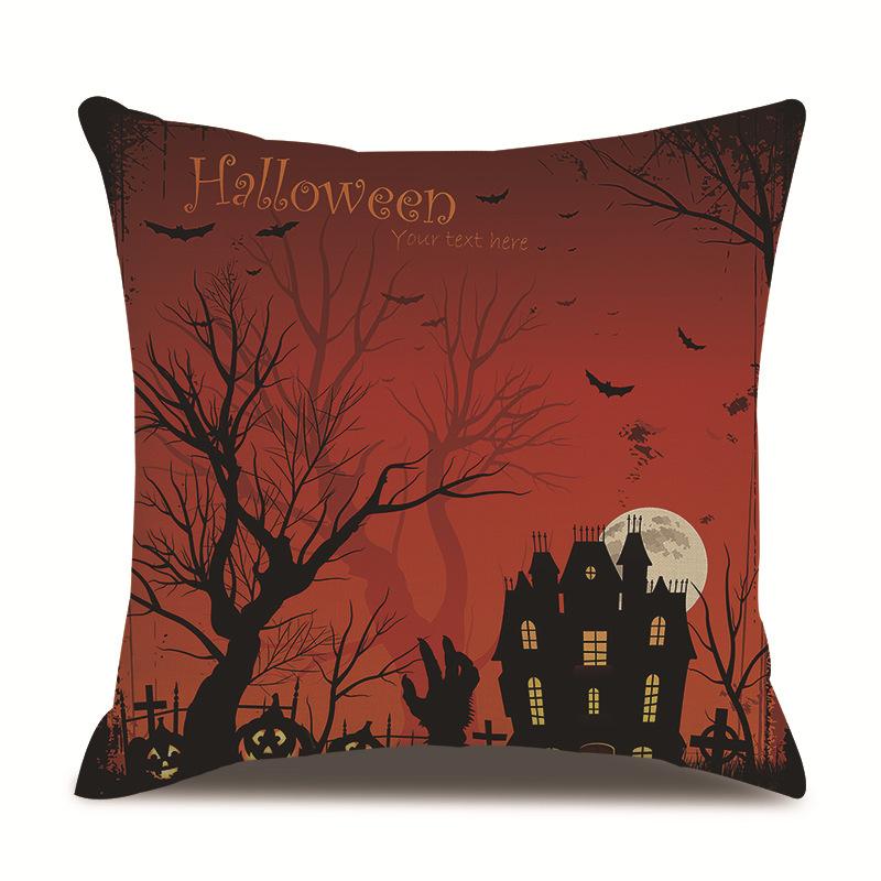 Хэллоуин Льняная Наволочка Наволочка с Принтом