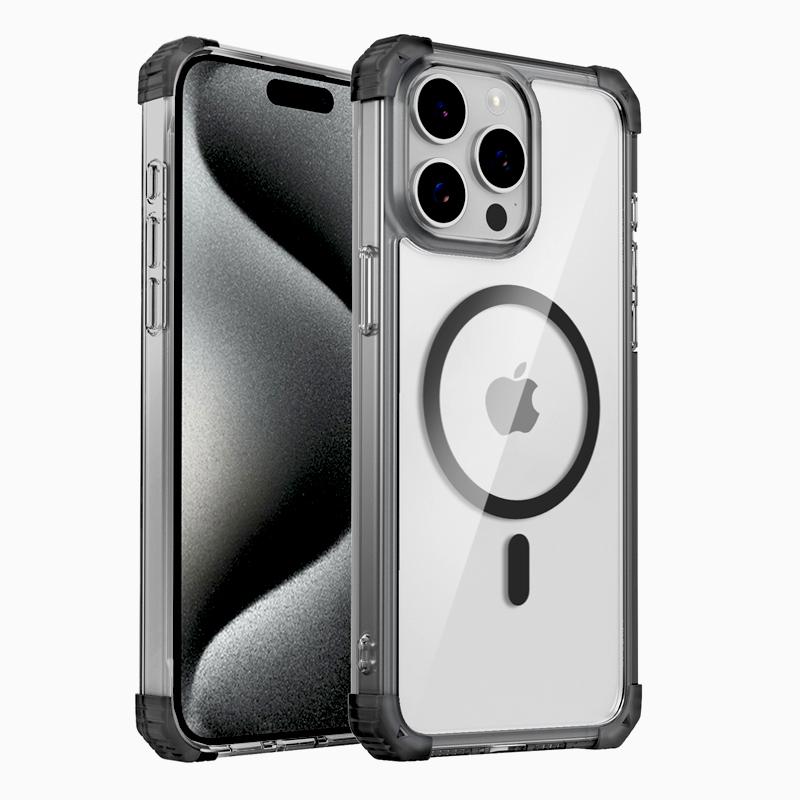 Ударопрочный прозрачный бронированный чехол для iPhone 17 16 15 14 13 12 Pro Max Plus 15Pro IPhone15 для Magsafe Mag Safe Зарядный чехол