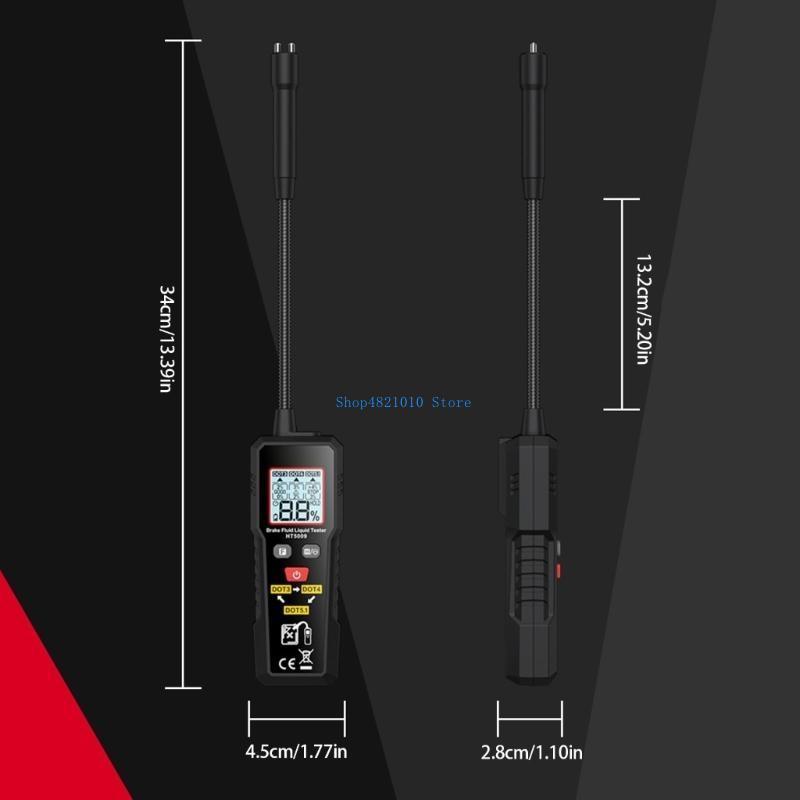 T3LF Precisions Brake Fluid Emulsification Tester with Quick Detection LED Brake Tester ABS for Car & Motorcycles