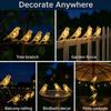 Solar Flicker Free Bird String Lights Waterproof Outdoor LED Lamps for Villa Courtyard Backyard Party Wedding Decor